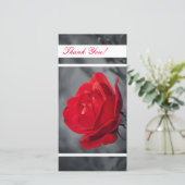 Dank u fotokaart bedankkaart (Staand voorkant)