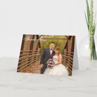 Dank u fotokaart bedankkaart