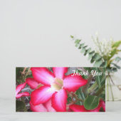 Dank u fotokaart - Desert Roos Bedankkaart (Staand voorkant)