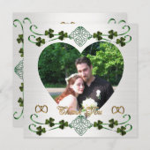 Dank u fotokaart Ierse bruiloft Eenheidsknoop Bedankkaart (Voorkant / Achterkant)