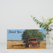 Dank u fotokaart - Outback truck Bedankkaart (Staand voorkant)