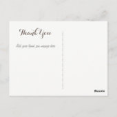 Dank U Fotokaart Rustieke bruiloft Mason Jars Briefkaart (Achterkant)