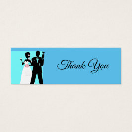 Dank u Fotokaarten voor gunst en gifttassen Mini Visitekaartjes