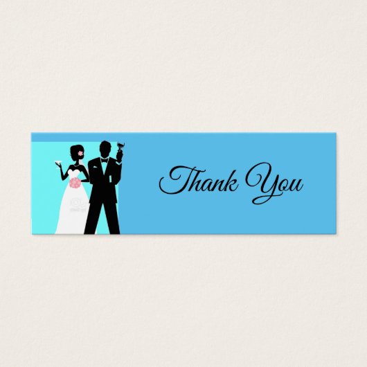 Dank u Fotokaarten voor gunst en gifttassen Mini Visitekaartjes (Voorkant)