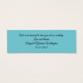 Dank u Fotokaarten voor gunst en gifttassen Mini Visitekaartjes (Achterkant)