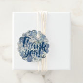 Dank u - Frozen Frost Flakes Winterfotografie Bedankjes Labels (In situ)