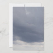 Dank u Funeral Cloudy Sympathie Grief Kaart (Achterkant)