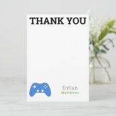 Dank u Gamer Video Game Pattern Bedankkaart (Staand voorkant)