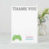 Dank u Gamer Video Game Pattern Bedankkaart (Staand voorkant)