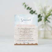 Dank u gebedskaart in het Spaans, jongedoop Briefkaart (Staand voorkant)