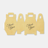 dank u geel goud en zwart bedankdoosjes (Uitgevouwen)
