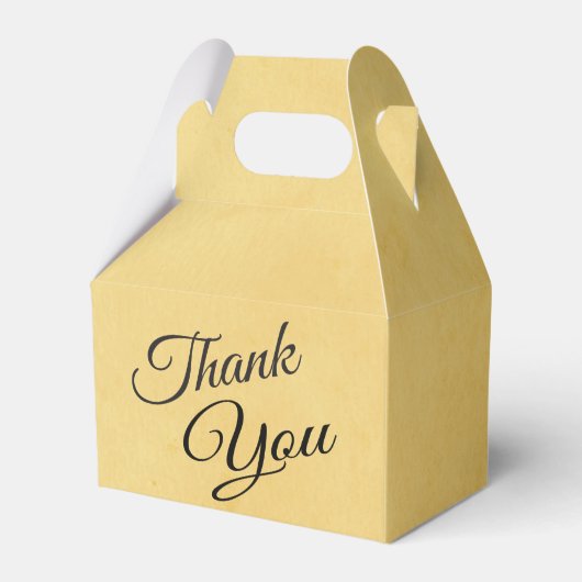  dank u geel goud en zwart bedankdoosjes (Voorkant Zijde)