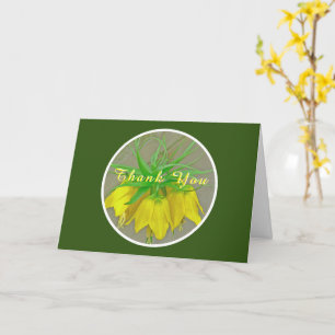 DANK U/GEEL KROEIENDE IMPERIËLE/UNIQUE TULIP KAART