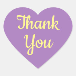 Dank u Geel Paarse Hart Sticker