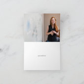 Dank U Gekleurde Potloden Foto en Logo Bedankkaart (Binnen)