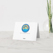 Dank U Gekleurde Potloden Foto en Logo Bedankkaart (Achterkant)