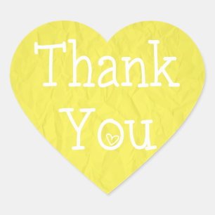 Dank u gele hart Sticker