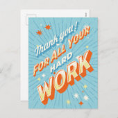 Dank U Gelukkige Administratieve Professionals Feestdagenkaart (Voorkant / Achterkant)