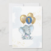 Dank u gepersonaliseerde foto 1e Verjaardag Kaart (Achterkant)