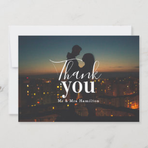 Dank u gepersonaliseerde foto bedankkaart