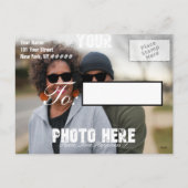 Dank u gepersonaliseerde foto feestdagenkaart (Achterkant)