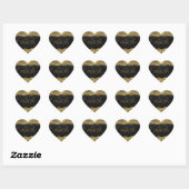 Dank u gepersonaliseerde Golden Black Lace Sticker (Vel)