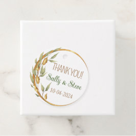 Dank u gepersonaliseerde huwelijksgunst labels