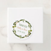 Dank u gepersonaliseerde huwelijksgunst labels (In situ)