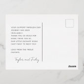 Dank u Gepersonaliseerde Kaart van de Aankondiging (Achterkant)