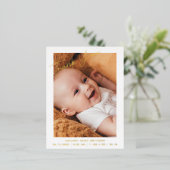 Dank u Gepersonaliseerde Kaart van de Aankondiging (Staand Voorkant)