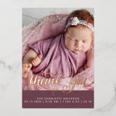 Dank u Gepersonaliseerde Kaart van de Aankondiging (Voorkant)