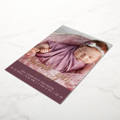 Dank u Gepersonaliseerde Kaart van de Aankondiging (Gedraaid)