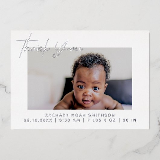 Dank u Gepersonaliseerde Kaart van de Aankondiging (Voorkant)