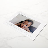 Dank u Gepersonaliseerde Kaart van de Aankondiging (Gedraaid)