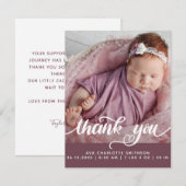 Dank u Gepersonaliseerde Kaart van de Aankondiging (Voorkant / Achterkant)