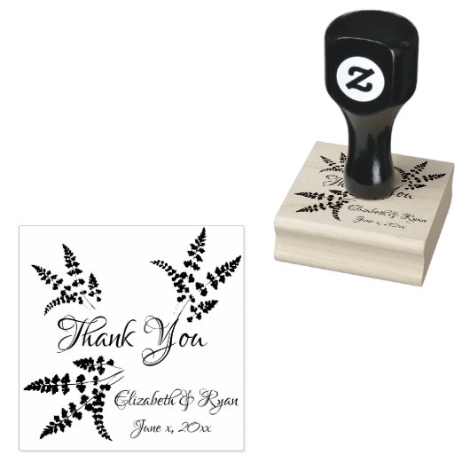 Dank u, gepersonaliseerde rubberen stempel (Gestempeld)