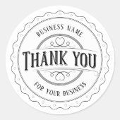 Dank u  gepersonaliseerde Sticker (Voorkant)