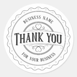 Dank u gepersonaliseerde Sticker