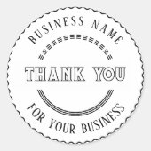 Dank u gepersonaliseerde Sticker (Voorkant)