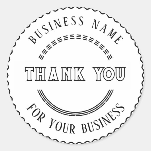 Dank u gepersonaliseerde Sticker (Voorkant)
