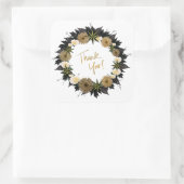 Dank u Gepersonaliseerde Verzending van de Bloemen Vierkante Sticker (Tas)