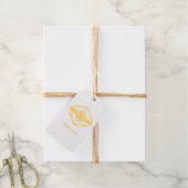 Dank u geschenk luxe kunst cadeaulabels (Met Koord)