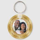 Dank u geschenken voor bruiloft gasten ideeën. Fot Sleutelhanger (Voorkant)