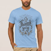 Dank u geschreven T-shirt ontwerp. (Voorkant)