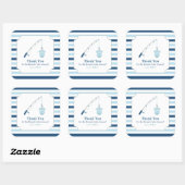 Dank u Gevist Geachte Baby shower Vierkante Sticker (Vel)