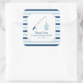 Dank u Gevist Geachte Baby shower Vierkante Sticker (Tas)