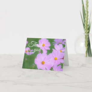 Dank u gevouwen kaart met bloemen van Jo Afbeeldin
