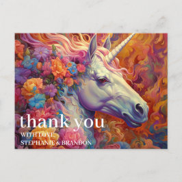 Dank u Geweldige Eenhoorn Briefkaart