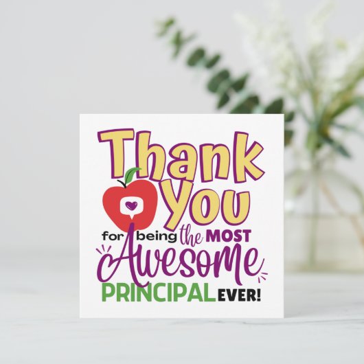 Dank u Geweldige Hoofd Kaart (Staand voorkant)