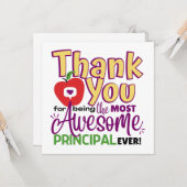 Dank u Geweldige Hoofd Kaart (Voorkant / Achterkant in situ)